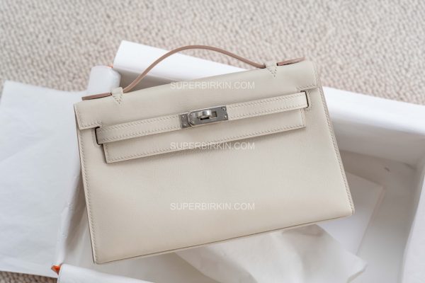 Mini Kelly Pochette swift 8L Beton PHW