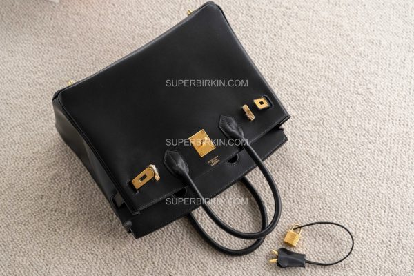 Birkin 30 Black Box Gold Hardware 黑色金扣