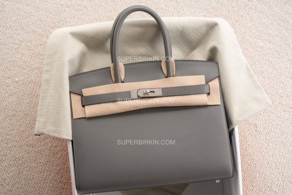 Hermès Birkin 30 Gris Meyer 0L Madame PHW 积雨云灰 银扣