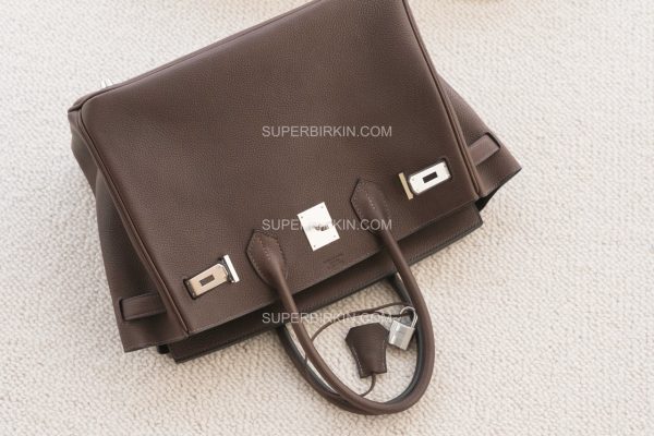 Hermès Birkin 30 Ebene Barenia Faubourg Palladium Hardware 福宝马鞍 乌木色