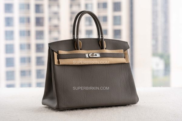 2026SS Birkin 35 Gris Asphalt M8 togo PHW 沥青灰 可选择颈纹和没有颈纹
