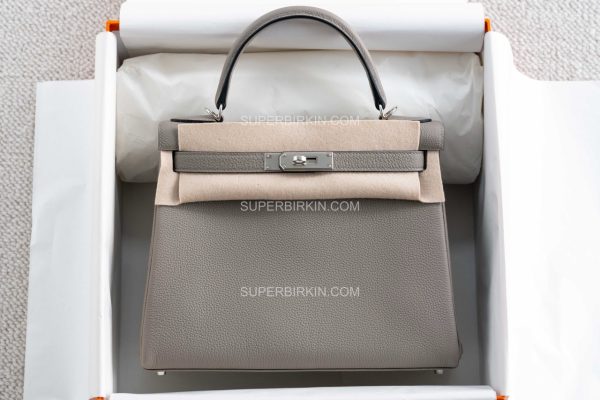 Hermes kelly 32 Gris Asphalt M8 沥青灰 PHW